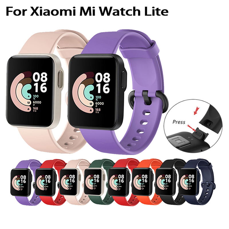 Dây đeo thay thế JANSIN chất liệu silicon thiết kế nhiều lỗ cho đồng hồ Redmi Watch 2 Lite Xiaomi Mi Watch Lite