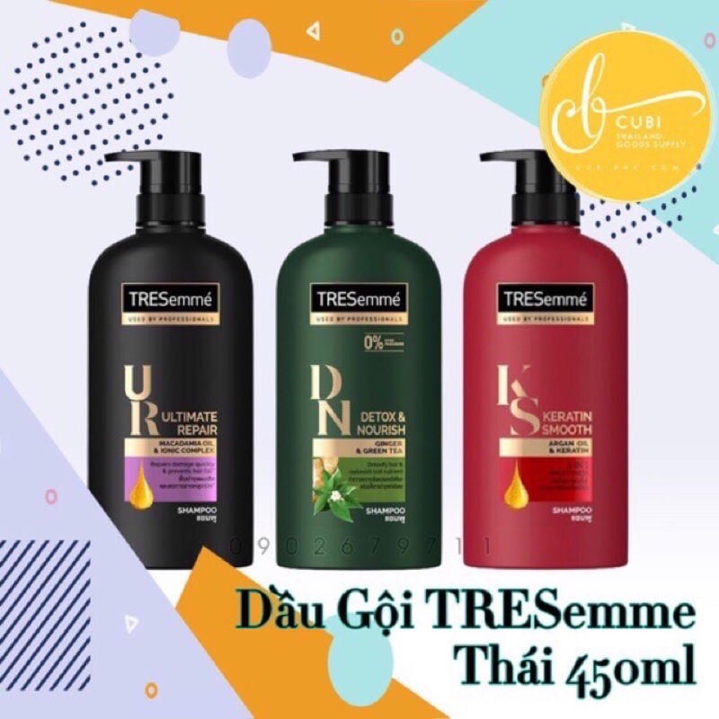 [Mã COSDAY giảm 8% đơn 150K] Dầu gội TREsemme Thái lan 450ml