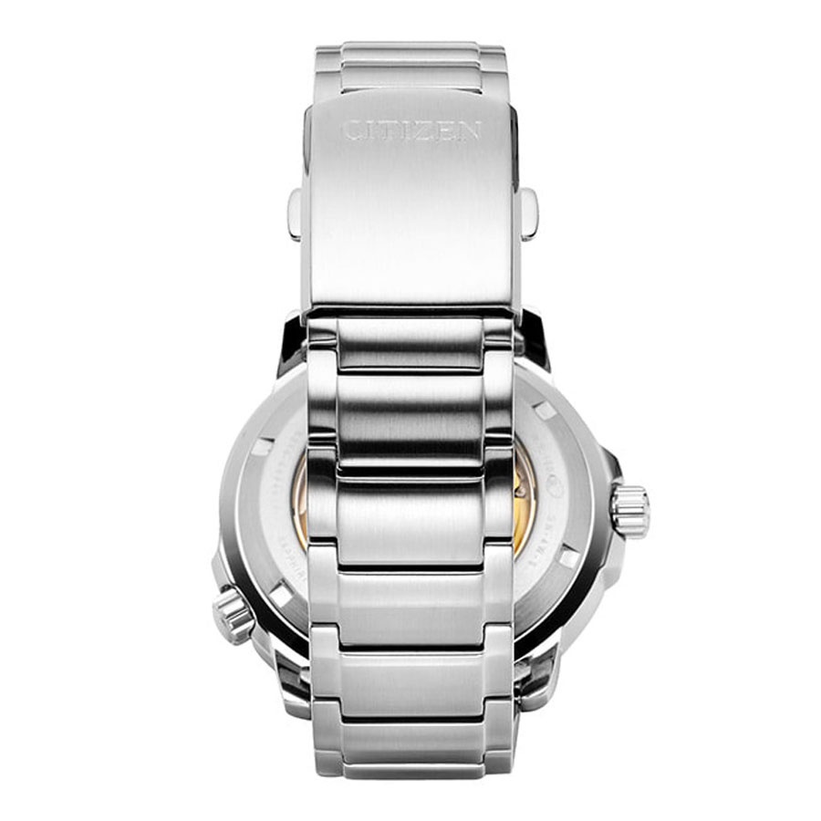Đồng Hồ Nam Citizen Dây Thép Không Gỉ NJ0070-53A - Mặt Trắng (Sapphire)