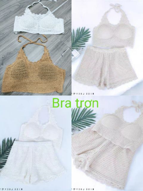 Áo ren đi biển - Sét đồ bikini ren đi biển bán rời theo phân loại
