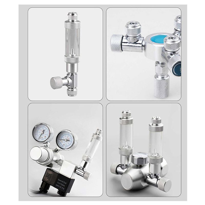 Van Điều Chỉnh Bọt Khí CO2 Đầu Đơn/Đầu Đôi Cho Bể Cá