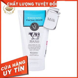 Sữa rửa mặt tạo bọt dưỡng trắng và trẻ hoá da Scentio Milk Plus 100 ml Beauty Buffet