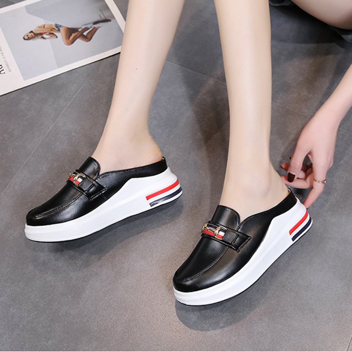 Dép sục đế cao 5cm S385 chất da pu siêu bền