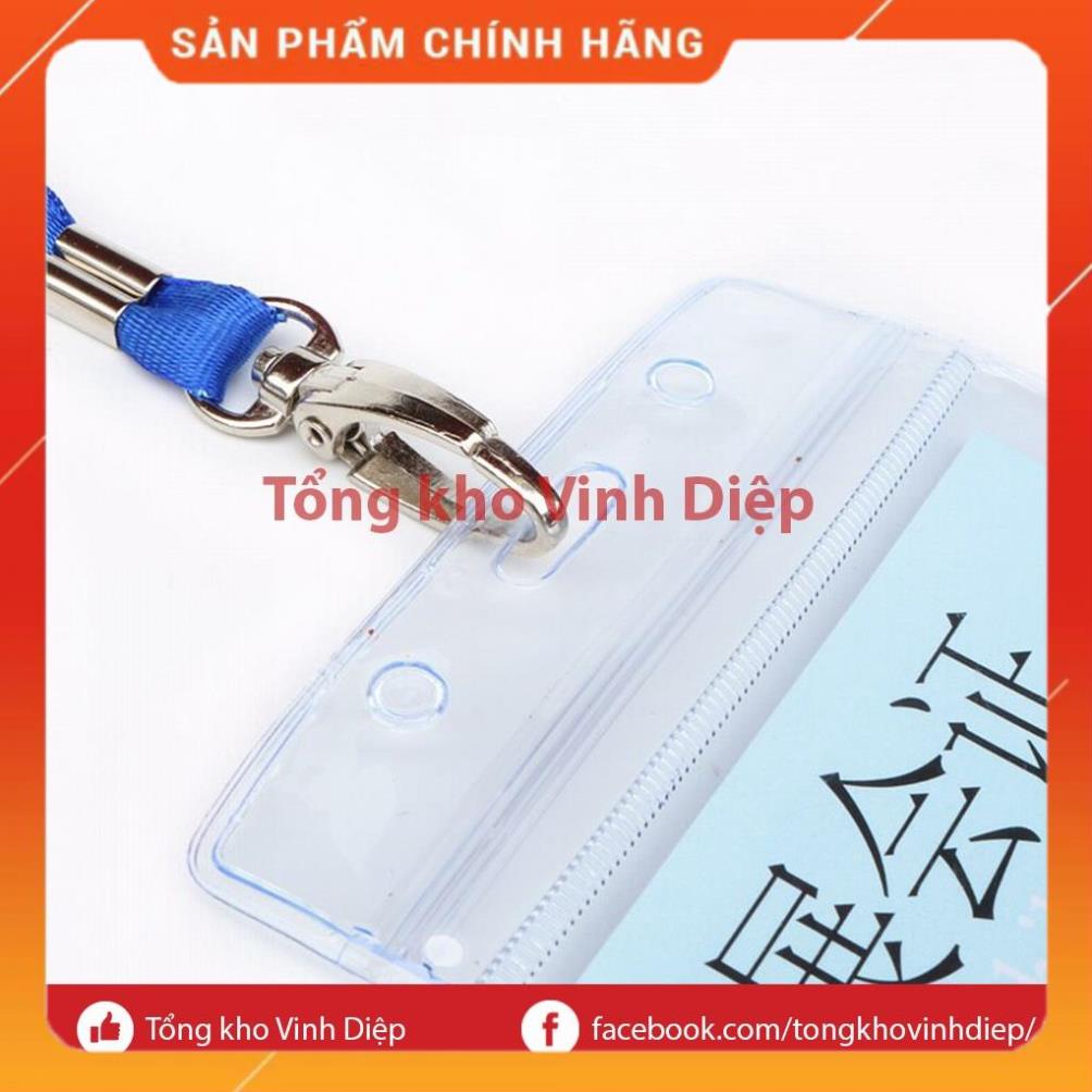 Dây đeo thẻ tên, bao đựng thẻ học sinh sinh viên, nhân viên văn phòng kèm dây