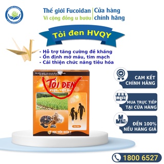 Tỏi Đen Học Viện Quân Y Hộp 500g ổn định mỡ máu, tim mạch.