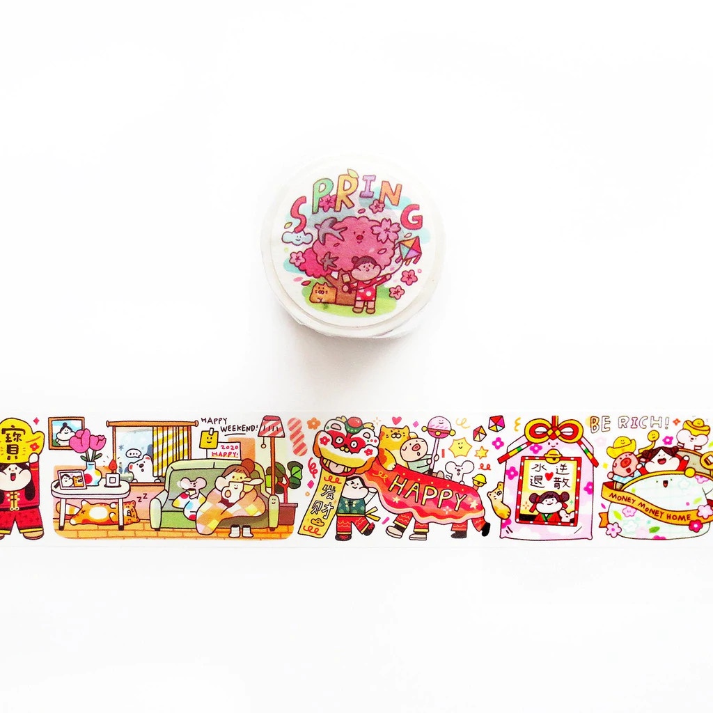 Băng keo washi tape hãng Meatball - 10 mẫu
