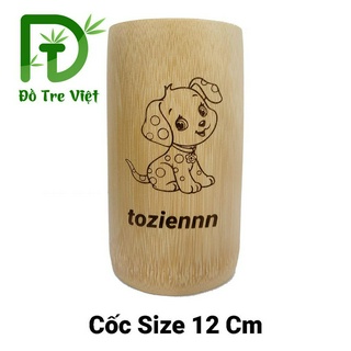 Cốc tre - cốc khắc sẵn logo - cốc thanh lý - sale