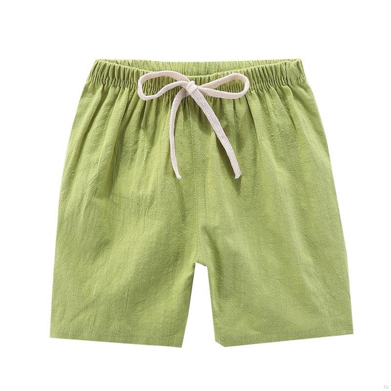 Quần Short Cotton Màu Trơn Cho Bé Trai