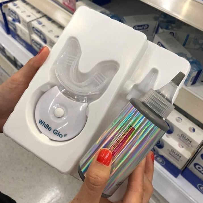 Máy Làm Trắng Răng Tại Nhà White Glo - Máy Ngậm Trắng Răng Công Nghệ Ánh Sáng Xanh Úc