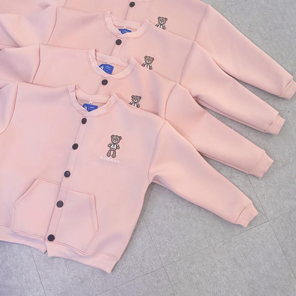 Áo Cardigan Teddy Pink/Violet