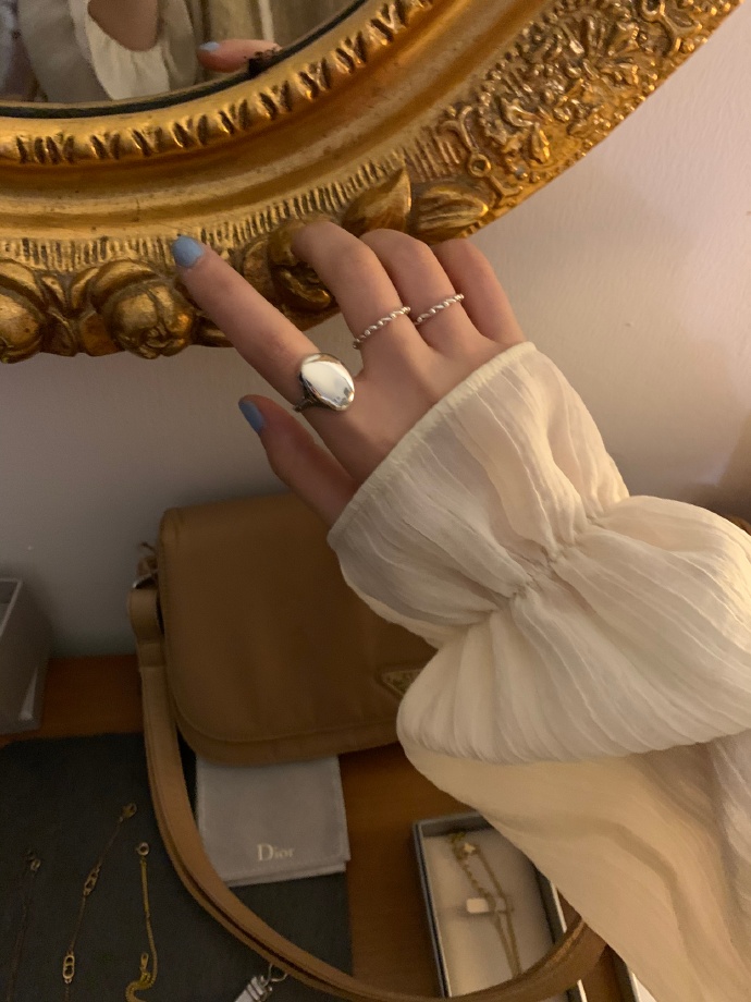 Áo Sơ Mi Chiffon Tay Dài Dáng Rộng Phong Cách Hàn Quốc Thời Trang Xinh Xắn Cho Nữ