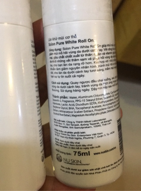Lăn khử mùi NuSkin Scion Pure White Roll On – Mỹ _75ML | BigBuy360 - bigbuy360.vn