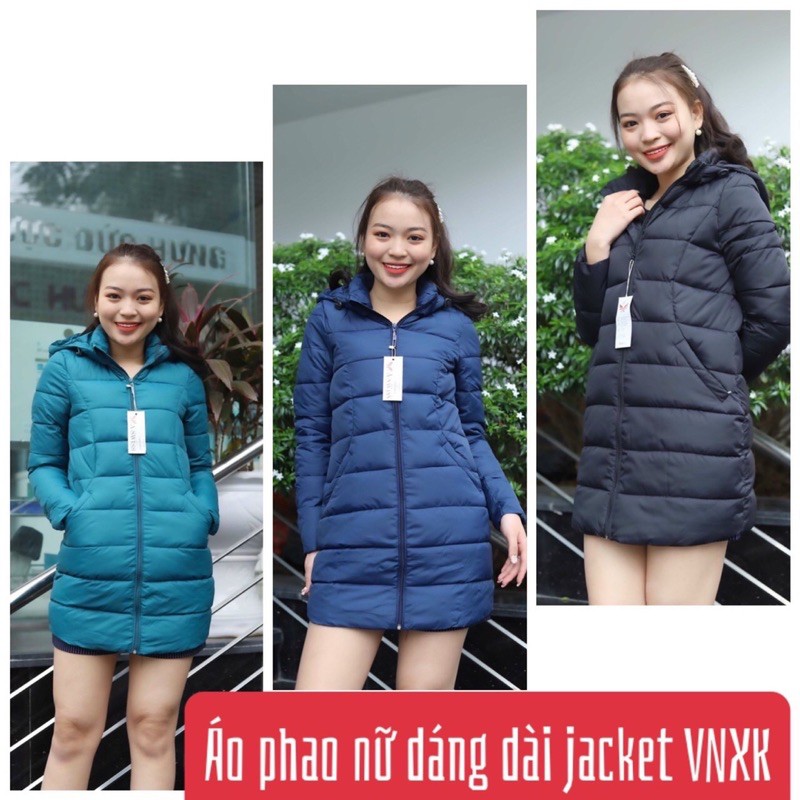 áo phao dáng dài nữ