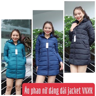 áo phao dáng dài nữ