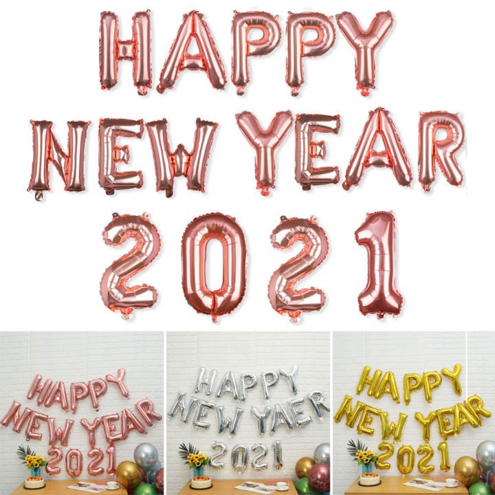 Chữ Happy New Year 2022 Trang trí tết , chức mừng năm mới