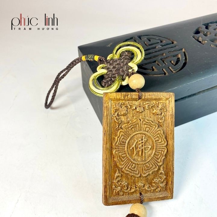 Móc Treo Xe Ô Tô Tượng Phật Trầm Hương PHÚC LINH