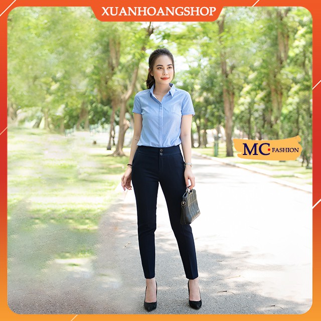 Quần Tây Nữ Công Sở Mc Fashion,Kiểu Quần Âu Nữ, Lưng Cao, Ống Côn 3 Màu  Q0279 Đẹp (Đen, Xanh Tím Than, Ghi Xám) | BigBuy360 - bigbuy360.vn