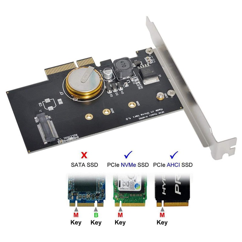 Card Chuyển Đổi Pci-E 3.0 X4 Sang M.2 Ngff M Key Ssd Nvme | BigBuy360 - bigbuy360.vn