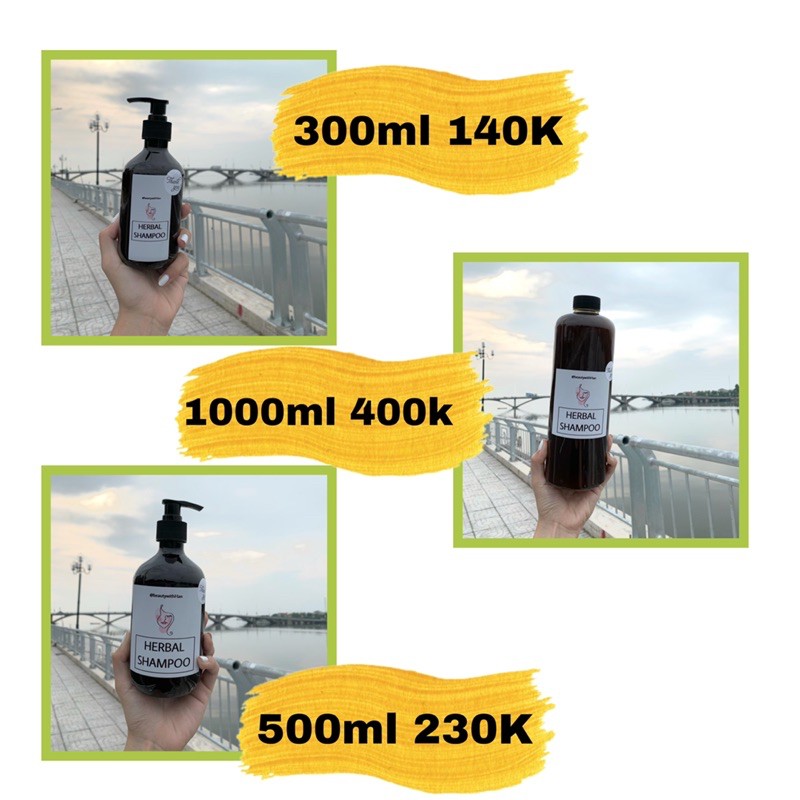 Dầu gội thảo dược Bồ Kết hỗ trợ mọc tóc giảm rụng - HERBAL SHAMPOO @beautywithHan | BigBuy360 - bigbuy360.vn