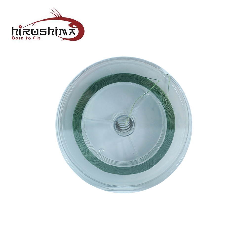 Dây Pe siêu bền Hirushima Hog Studio 832 màu xanh rêu cuộn 100m HKN Fishing