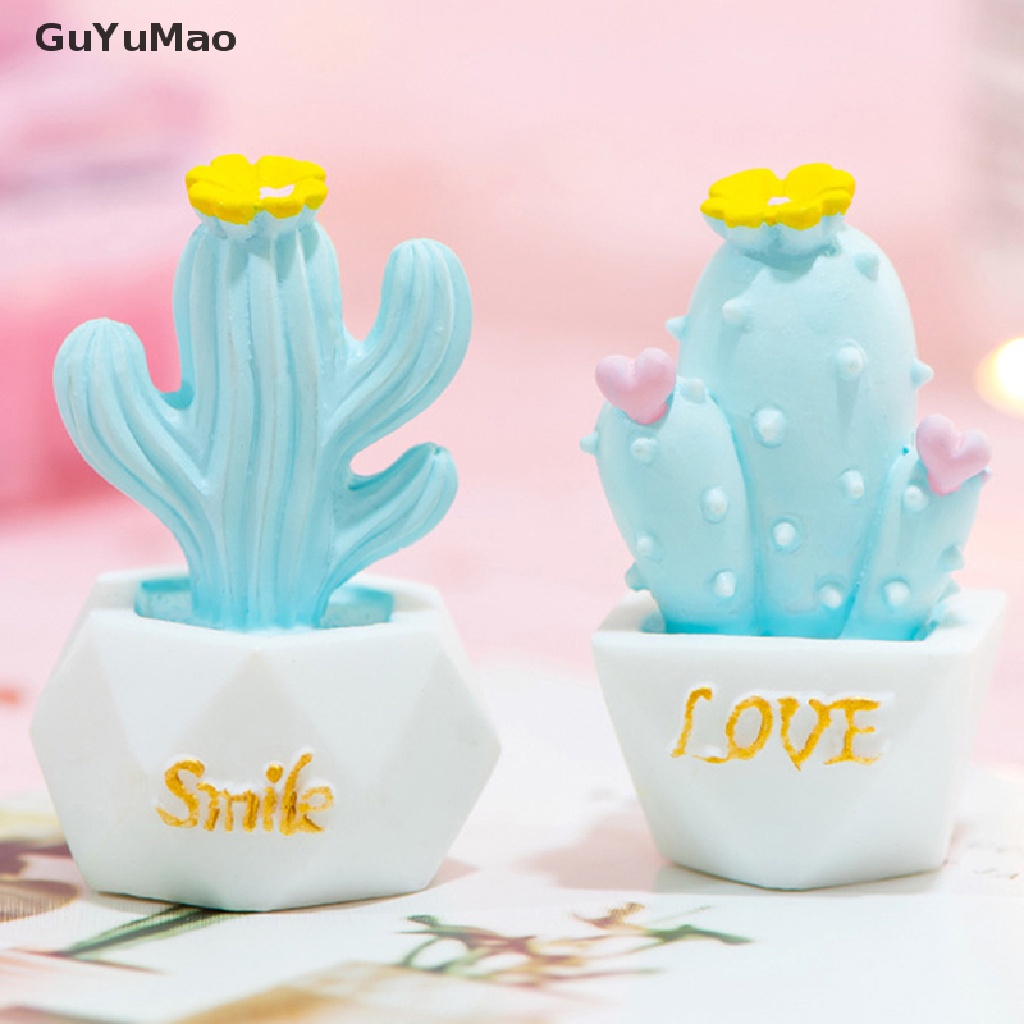 Mô Hình Cây Xương Rồng Bằng Nhựa Resin Dễ Thương Có 10 Kiểu Để Trang Trí