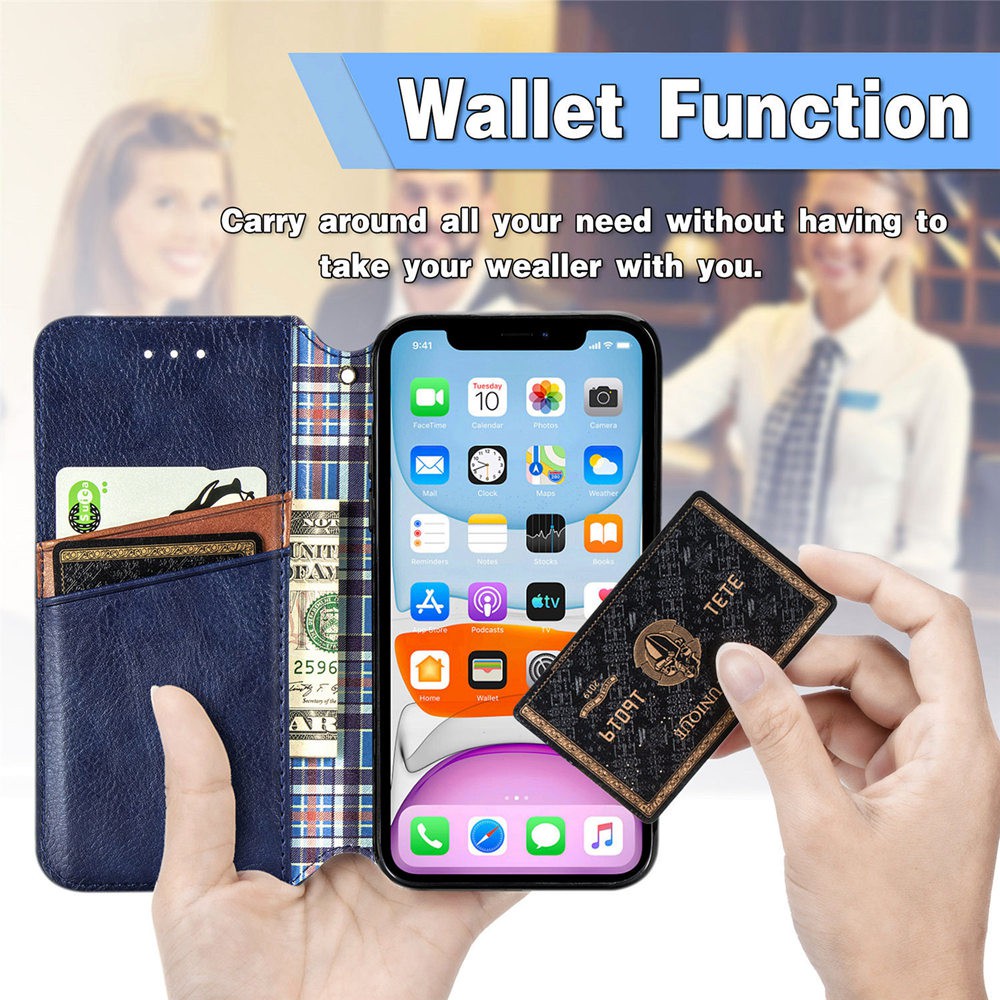 Samsung galaxy S21 Ultra Plus 5G S21Ultra S21Plus Card Slot Phone Case PU Luxury Leather Wallet Magnetic Attraction Flip Cover Dark Green Business Stand Casing Holder