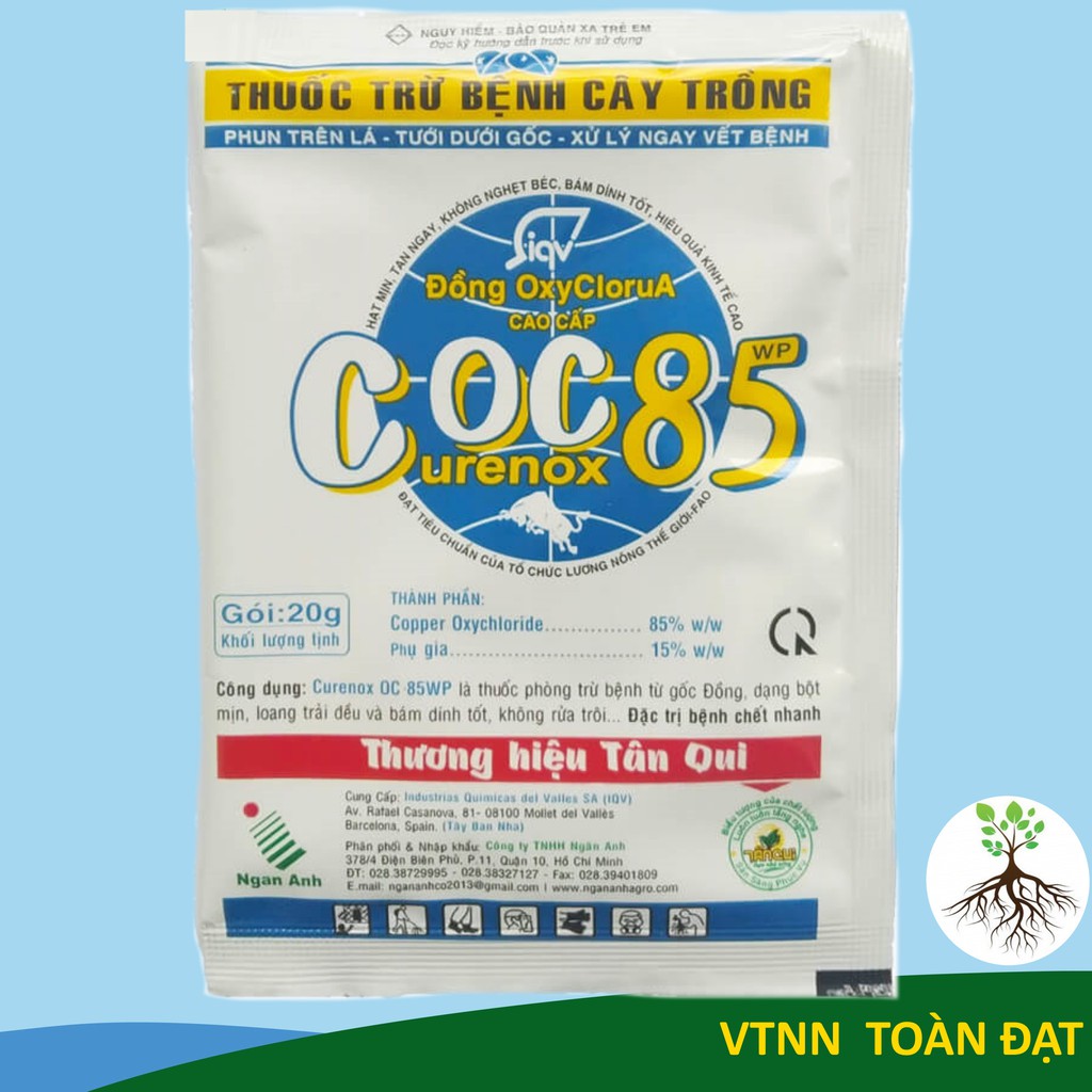 Thuốc Trừ Bệnh Coc85 WP (Gói 20g), thuốc coc 85 Bảo vệ cây trồng