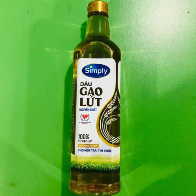 Dầu ăn gạo lứt nguyên chất Simply 1L