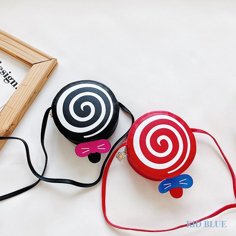 Túi Đeo Chéo Hình Kẹo Mút Hoạt Hình Dễ Thương Cho Bé