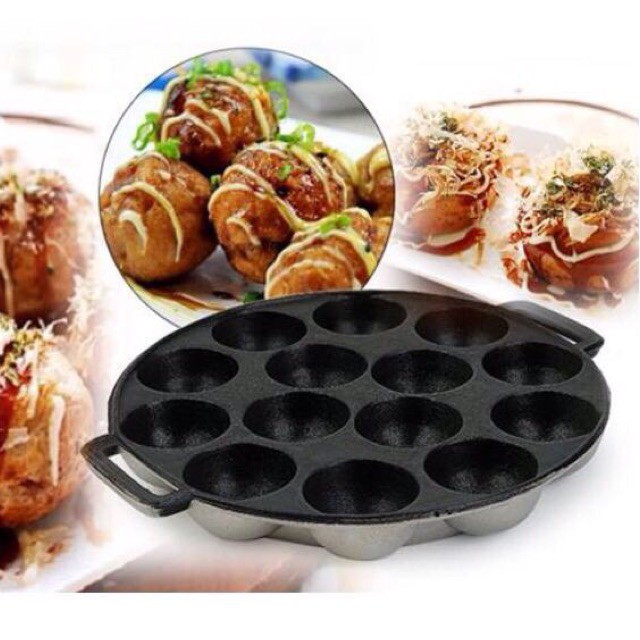 Khuôn làm bánh bạch tuộc 14 lỗ Nhật Bản Takoyaki chống dính cao cấp - Fourtech