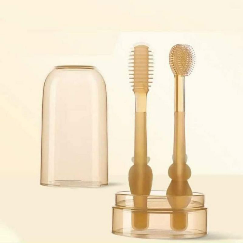 Sét Rơ lưỡi + Bàn Chải Silicon siêu mềm cho bé