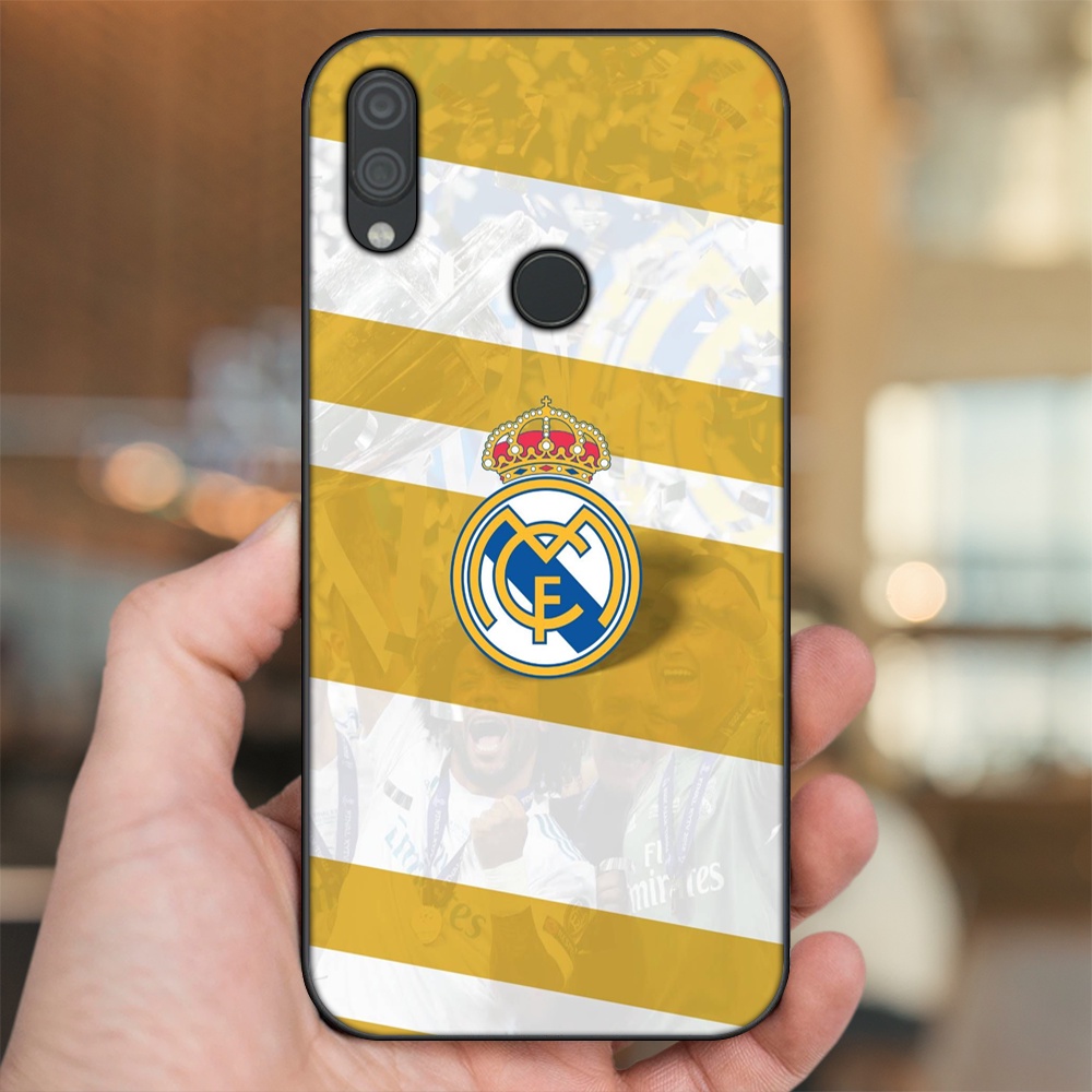 Ốp lưng Xiaomi Redmi Note 7, Note 7 Pro viền đen in hình Real Madrid