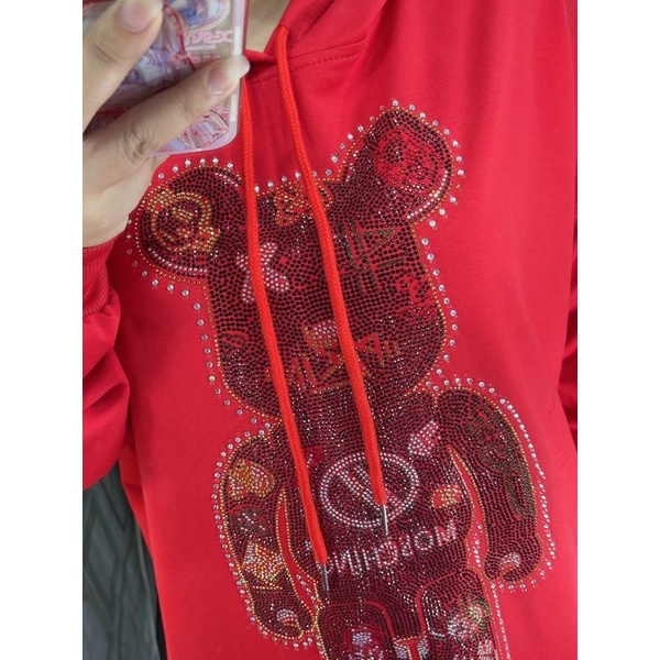 Áo Hoodie Hình Gấu Đá Dày Dặn Dáng Rộng Trẻ Trung Năng Động Cho Nữ | BigBuy360 - bigbuy360.vn