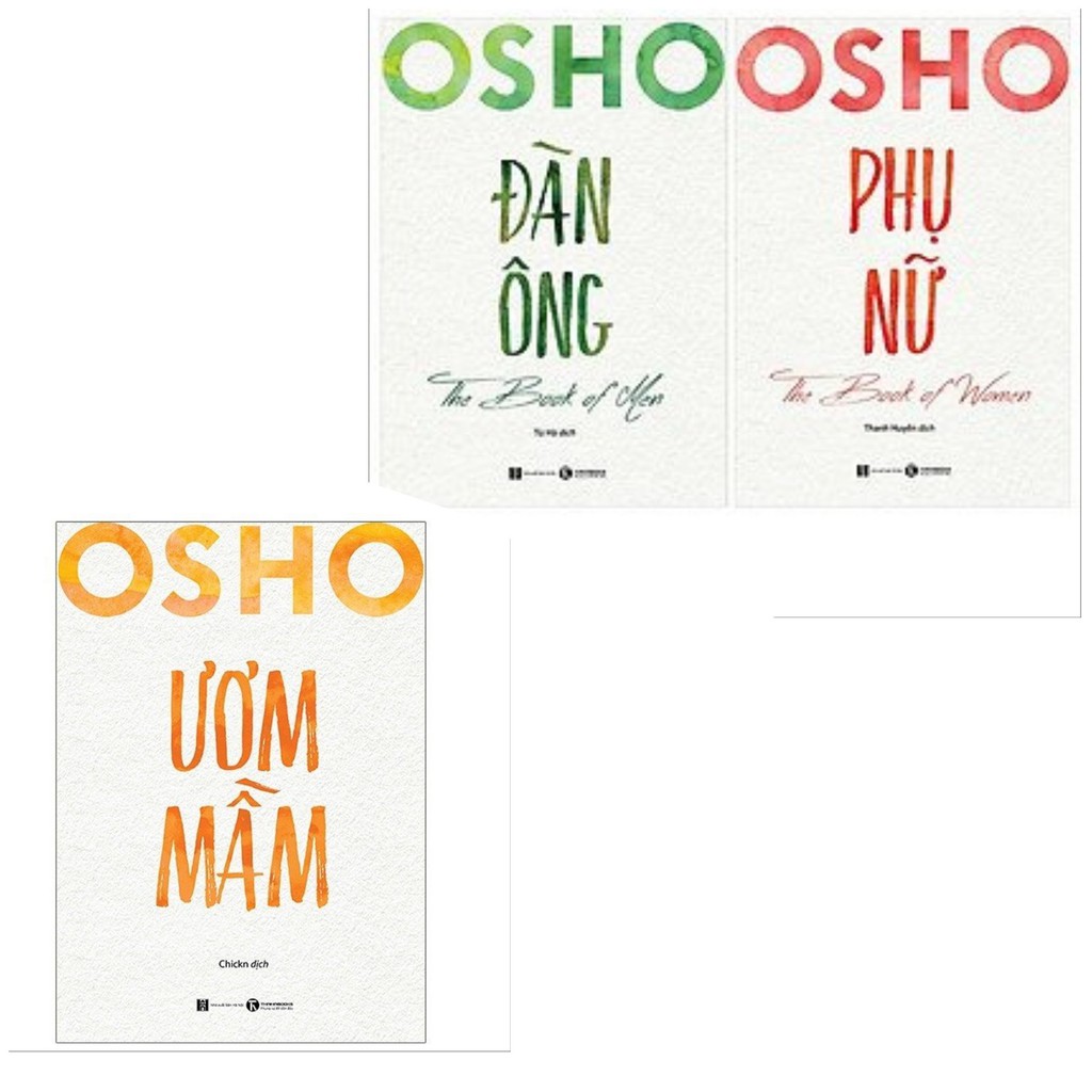 Sách - Combo 3 cuốn Osho Đàn Ông - Phụ Nữ - Ươm Mầm - Thái Hà Books