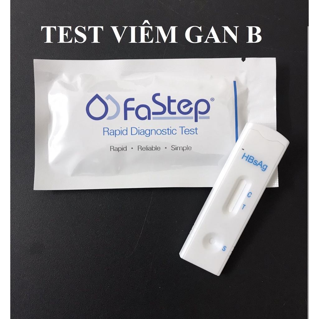 Combo 2 bộ Test HIV và Test Viêm Gan B (HBsAg) Fastep chính hãng của Mỹ