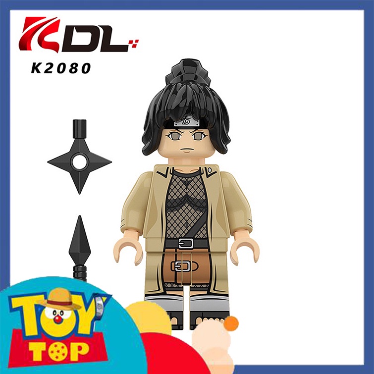 Đồ chơi lắp ráp ghép Naruto Ninja mini mẫu làng lá , Guy  , Sarutobi , Sasori Akatsuki xếp hình KDL 811