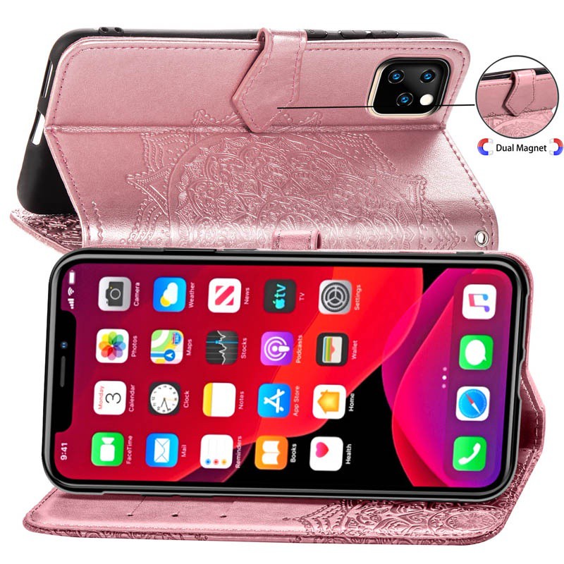 Ốp Điện Thoại Bao Da PU Nắp Lật Nam Châm Kiêm Ví Làm Giá Đỡ Thích Hợp Cho Iphone 11 Pro Max Se 2020 Xs X Xr Max