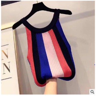 Áo len ba lỗ kẻ dọc