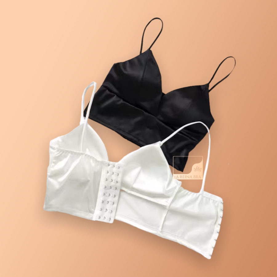 ÁO bralette lụa satin bản to LA REINA BRA - LRAB027 thiết kế cùng 8 móc cài chắc chắn, phong cách quyến rũ gợi cảm