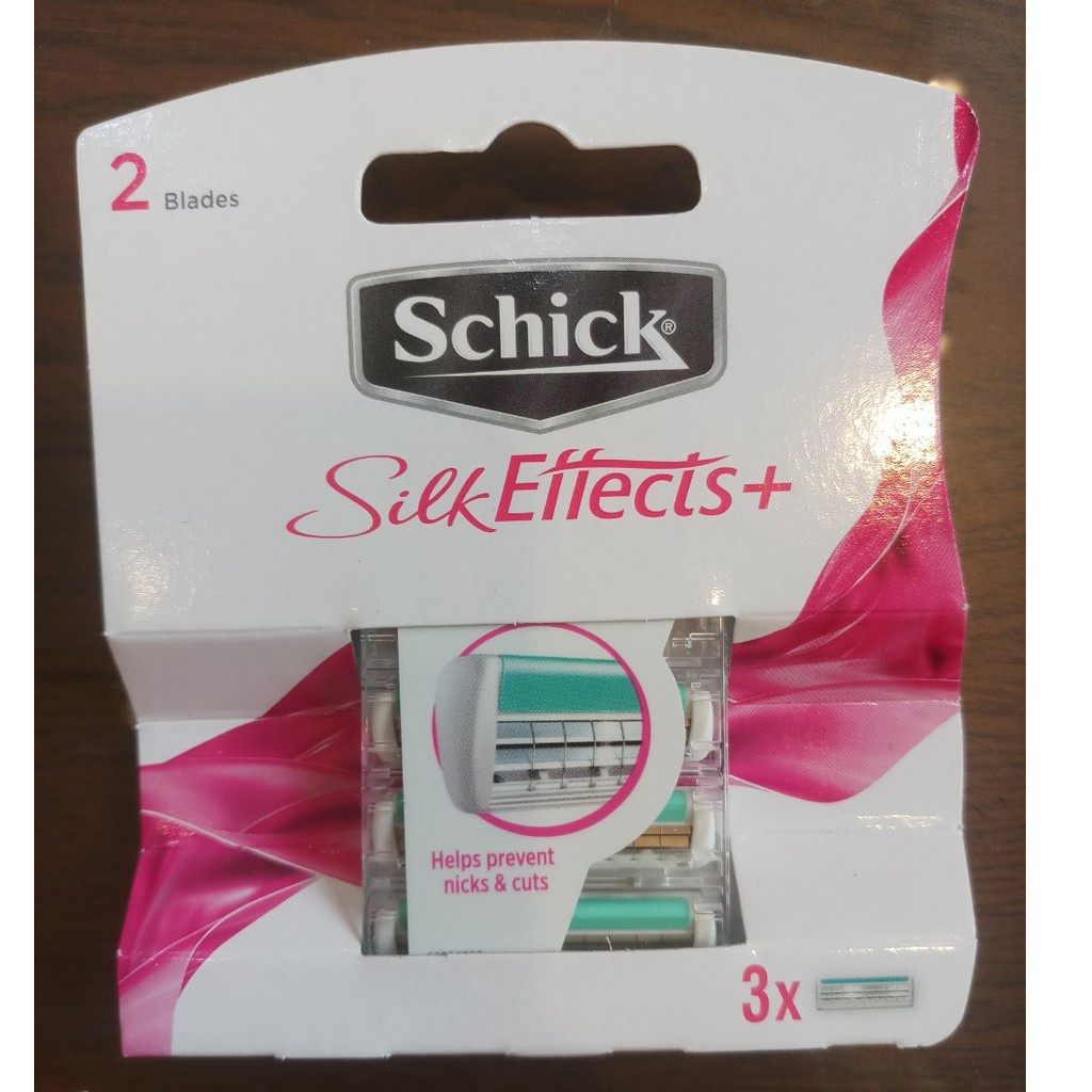 Dao Cạo Lưỡi Kép Cho Nữ Schick Silk Effects Kèm Lô Hội Giúp Cạo Sạch, Giảm Trầy Xước