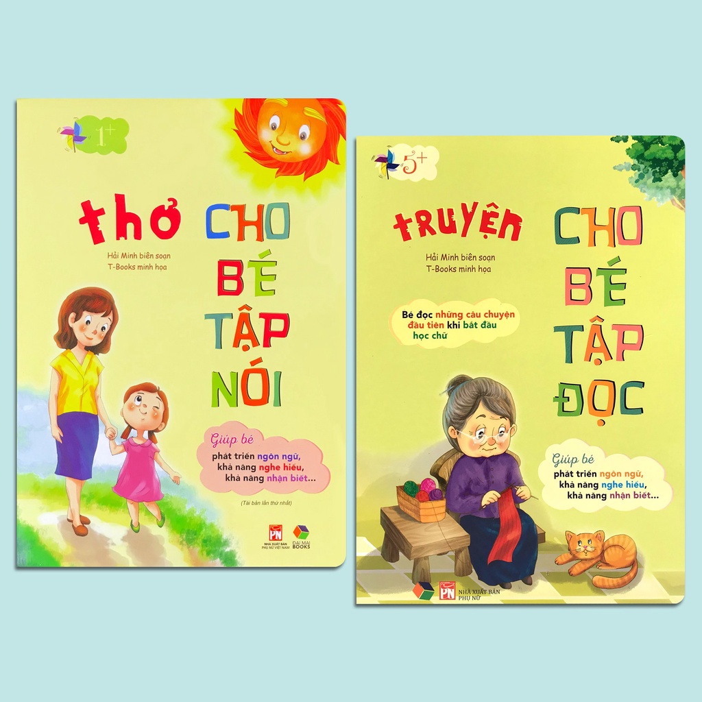 Sách - Thơ cho bé tập nói - truyện cho bé tập đọc (Combo 2 quyển, lẻ tùy chọn)