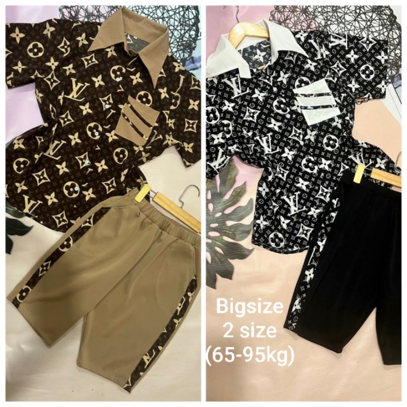 Đồ bộ bigsize size sơ mi lửng ngố 2 size (65-95kg)