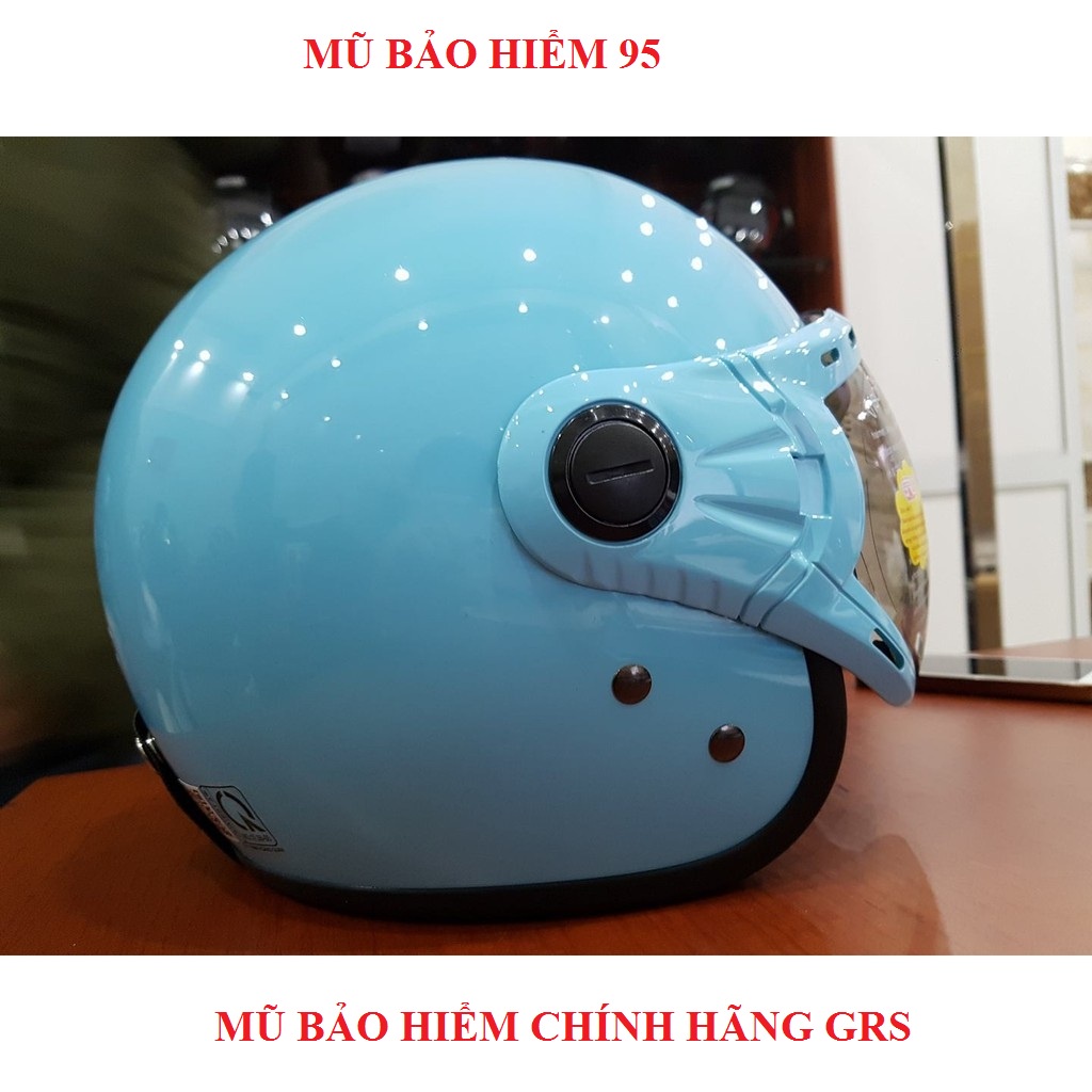 ♥️ Shop Uy Tín ♥️ Mũ bảo hiểm đạt chuẩn có kính, mũ bảo hiểm 3/4 đẹp GRS A368k