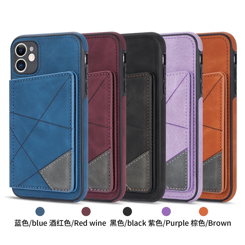 Ốp Điện Thoại Da Pu Mềm Mỏng Dạng Ví Đế Lật Cho iPhone 11 Pro X XS Max XR SE 2020 8 7 6 6S Plus