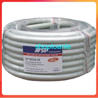 [Freeship] Combo 1 Cuộn Ống Ruột Gà Luồn Dây Điện Sino hoặc Nano Các Loại Bằng Nhựa Chống Cháy (ống  luồn đàn hổi sino)