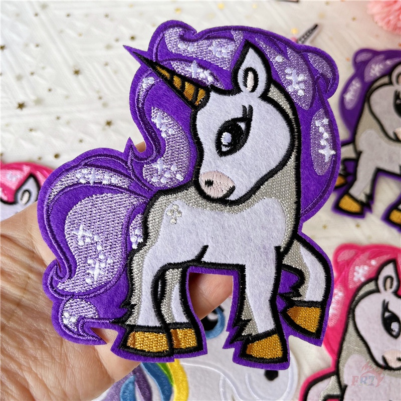 ☸ Sticker Ủi Thêu Hình Kì Lân ☸ 1 Huy Hiệu Cài Áo Hình Động Vật Hoạt Hình Ngộ Nghĩnh
