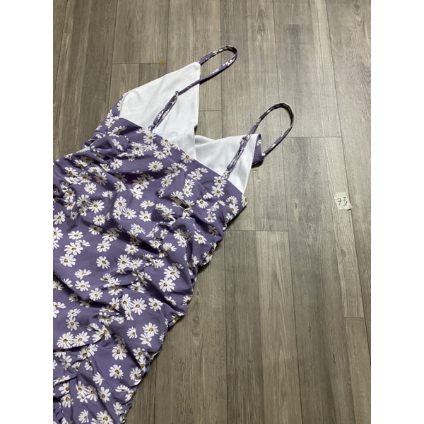 2hand đầm 2 dây hoa