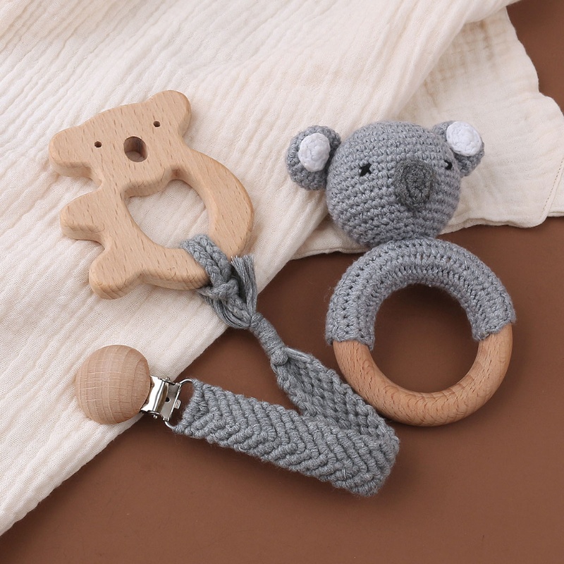 1 Bộ Vòng Nhẫn + Giá Đỡ Núm Vú Giả DIY Cho Bé Sơ Sinh