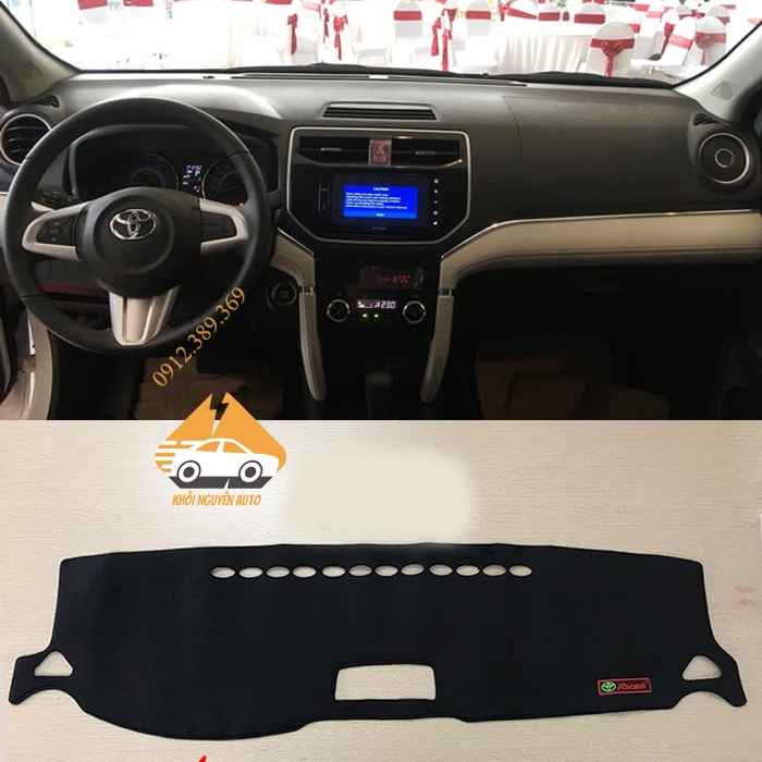 Rush 2019, 2020, 2021 Tấm Che Nắng Taplo Chống Trượt 3 Lớp CHẤT LIỆU NHUNG MỊN Loại 1