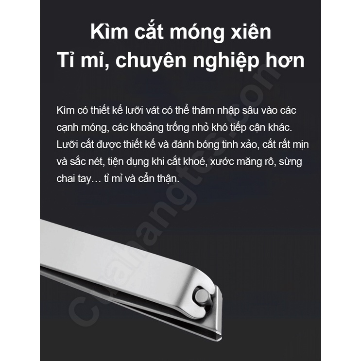 Bộ cắt móng tay Xiaomi Mijia, gồm 05 món, inox 430 siêu bền, chống rỉ rét, bảo hành 12 tháng